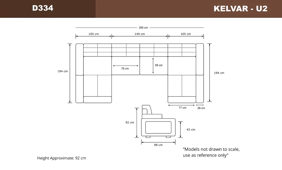 Kevlar- U2 - Leather Sofa Lounge Set